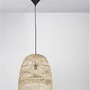 Kónická - NV 9586504 Závěsné svítidlo MARLO přírodní ratan černý kabel E27 1x12W 230V IP20 bez žárovky - NOVA LUCE - foto 5
