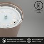 Stolní lampy dekorační - BRILO 7508012 Kiki stolní lampička bezdrátová, dotykový vypínač, nastavitelná výška, stmívatelné, nabíjecí, písková hnědá - BRILO - foto 5