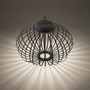 Na stůl - LD 19305-18 AKUBA LED stolní lampa průměr 46cm černá na baterie USB IP44 stmívatelné dotykem 2700K - JUST LIGHT - foto 5