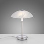 Stolní lampy dekorační - PN 4026-55 ENOVA LED stolní lampa stříbrná alabastrový dekor sklo 3 krokové dotykový stmívač 3000K - PAUL NEUHAUS - foto 5