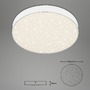 Kruhová - BRI 7074-416 LED stropní svítidlo hvězdné nebe, pr. 28,7 cm, 21 W, bílé - BRILONER - foto 5