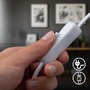 Stolní lampy dekorační - BRILO 7671016 Pura stolní lampička - s vypínačem, E14 patice, bílá - BRILO - foto 5