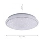 Kruhová - LD 14743-16 Ls-JUPI LED stropní svítidlo, Smart Home, RGB+W, křišťálový vzhled, dálkový ovladač, CCT MEDION RGB+2700-5000K  - LEUCHTEN DIREKT / JUST LIGHT - foto 5