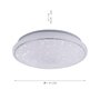 Kruhová - LD 14743-16 Ls-JUPI LED stropní svítidlo, Smart Home, RGB+W, křišťálový vzhled, dálkový ovladač, CCT MEDION RGB+2700-5000K  - LEUCHTEN DIREKT / JUST LIGHT - foto 5