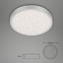 Kruhová - BRILO 3071014 LED stropní svítidlo hvězdné nebe, pr. 38 cm, 24 W, 3000 lm, stříbrná (starý kód: BRILO 3071-014) - BRILO - foto 5