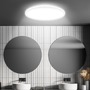 Kruhová - BRILO 7526416 Move LED stropní svítidlo IP44, přímé a nepřímé osvětlení, pohybové čidlo, kruhové 42 cm, bílé - BRILO - foto 5