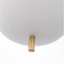 Koule - NV 9624062 Závěsné svítidlo LATO opálové sklo antický mosazný kov černý kabel E27 1x12W 230V IP20 bez žárovky - NOVA LUCE - foto 5