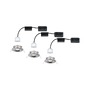 Koupelnová - P 94301 LED vestavné svítidlo Nova mini nevýklopné IP44 3x4W 2.700K kov kartáčovaný 230V - PAULMANN - foto 5