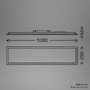 Hranatá - BRILO 7667016 Simple svítidlo LED panel 100x25 cm - 22W, 2300lm, neutrální bílá, IP44, bílé - BRILO - foto 5