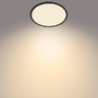Kruhová - PH 8719514327283 LED Koupelnové stropní svítidlo Philips Superslim CL550 8719514327283 18W 1500lm 2700K IP44 30cm černé, 3-krokové stmívání - PHILIPS (929002667901) - foto 5
