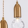 Vícečetná - NV 9536413 Závěsné svítidlo VEDA mosazný kov a čiré sklo G9 3x6W 230V IP20 bez žárovky - NOVA LUCE - foto 5