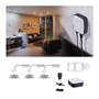 Hranatá - P 5181 Startovací sada Smart Home smik Gateway nástěnný ovladač + LED vestavné svítidlo Nova Plus Coin základní sada výklopné RGBW - PAULMANN - foto 5
