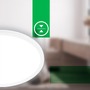 Kruhová - BRILO 7548016 Tava A LED stropní svítidlo, energetická třída A, přímé a nepřímé osvětlení, 50.000h životnost, kruhové 42 cm, bílé - BRILO - foto 5