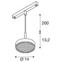 Lištové Magnetic SLV - LA 1009019 GRIP! FLAT 48V závěsné svítidlo, DALI, délka závěsu 200 cm, 2700/3000 K, bílá / černá - BIG WHITE (SLV) - foto 5