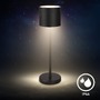 Stolní lampy dekorační - BRILO 7521015 Sigo LED stolní lampička bezdrátová IP44, stmívatelné, s nabíjecí základnou, černá - BRILO - foto 5