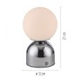 Stolní lampy dekorační - LD 19218-17 Kolekce Schöner Wohnen LED bateriové stolní svítidlo RUDI, chrom, nabíjecí přes USB, 3000-6000K - JUST LIGHT - foto 5