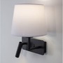 Dekorativní - NV 9919151 Nástěnné svítidlo SAVONA bílá / černá, vypínač na těle, 3W 3000K + E27 12W bez žárovky - NOVA LUCE - foto 5
