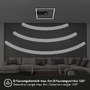 Hranatá - BRILO 3770015 LED stropní svítidlo se senzorem a časovačem 32cm 14W 1400lm černá - BRILONER - foto 5