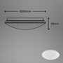 Kruhová - BRILO 3320-016 LED stropní svítidlo hvězdné nebe, pr. 28 cm, 12 W, bílé - BRILO - foto 5
