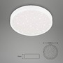 Kruhová - BRILO 3071-016 LED stropní svítidlo hvězdné nebe, pr. 38 cm, 24 W, 3000 lm, bílé - BRILO - foto 5