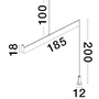 Dekorativní - NV 9061429 Závěsné svítidlo VOICE LED černý hliník 3000K 12W 1200-2500mm - NOVA LUCE - foto 5