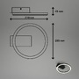 Kruhová - BRILO 3778015 LED stropní svítidlo, 21 cm, 5W, 500lm, černá - BRILO - foto 5