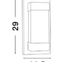 Nástěnná - NV 9060203 Venkovní nástěnné svítidlo LETO černý hliník akrylový difuzor LED 18W 3000K 220-240V 120st. IP65 - NOVA LUCE - foto 5