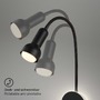 S ramenem - BRI 2178015 Přímé a nepřímé osvětlení nástěnné svítidlo, 39 cm, 1x E14, max. 10W, černá - BRILONER - foto 5