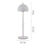 Stolní lampy dekorační - LD 19244-16 Kolekce Schöner Wohnen LED bateriové stolní svítidlo BELLIES, bílá, nabíjecí přes USB, 3000K - JUST LIGHT - foto 5