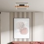 Hranatá - BRI 3842014 Moldura LED stropní svítidlo, stmívatelné, paměťová funkce, 14W, 1650 lm, černá/dřevo - BRILONER - foto 5
