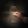Stolní lampy dekorační - BRILO 7552010 Nabíjecí stolní lampa Riffle Mini - 20 cm, 1,5W, 150lm, LED, stmívatelné, dotykový vypínač, hnědé - BRILO - foto 5