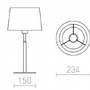Stolní lampy dekorační - RED R11986 BROADWAY stolní bílá chrom 230V E27 42W - RED - DESIGN RENDL - foto 5