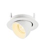 Kruhová - LA 1010054 NUMINOS® GIMBLE XS Stropní vestavné svítidlo, 3000 K, 20°, IP20, kulaté, bílé - BIG WHITE (SLV) - foto 5