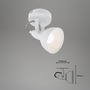 Bodová - BRILO 2049-016 Bodové svítidlo pr. 10 cm 1x E14 40W bílé - BRILO - foto 5