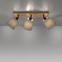 Bodová - LD 11582-79 GREEN MICH LED stropní svítidlo přírodní dřevo 3 ramenné látkové stínidlo nastavitelné a otočné - LEUCHTEN DIREKT / JUST LIGHT - foto 5
