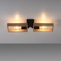Hranatá - LD 15657-18 FRANKY LED stropní svítidlo, černá, dřevěný rám, kov, 2 ramenné stropní svítidlo - LEUCHTEN DIREKT / JUST LIGHT - foto 5