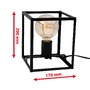 Stolní lampy dekorační - BRI 7020-015 Stolní lampa, 17 cm, max. 40 W, černá - BRILONER - foto 5