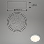 Kruhová - BRILO 3701014 CCT LED přisazené svítidlo pr. 28 cm, 18 W, 2000 lm, stříbrná (starý kód: BRILO 3701-014) - BRILO - foto 5