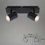 Koupelnová - BRI 2731025 LED bodové svítidlo 29 cm 2xGU10 max. 5W černá (starý kód: BRI 2731-025) - BRILONER - foto 5