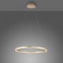 Kruhová - LD 15394-60 RITUS LED závěsné svítidlo matná mosaz kruhové pr.60cm stmívatelné Switchmo teplá bílá krokově stmívatelné 3000K - LEUCHTEN DIREKT / JUST LIGHT - foto 5