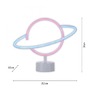 Stolní lampy dekorační - LD 85029-70 NEON-SATUR LED stolní lampa dekorační vícebarevný motiv na baterie s vypínačem - LEUCHTEN DIREKT / JUST LIGHT - foto 5