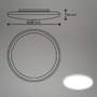 Kruhová - BRILO 3832016 Rowny LED svítidlo do koupelny, IP54 krytí proti vodě, 2500 lm, kruhové 29 cm, bílé - BRILO - foto 5