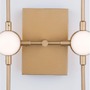 Dekorativní - NV 9180673 Nástěnné svítidlo ATOMO zlatý kov a akryl LED 3 x 2.4W 230V 3000K IP20 - NOVA LUCE - foto 5