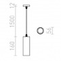 Subtilní - RED R13183 MAVRO DIMM závěsná zlatá 230V LED 12W 38° 3000K - RED - DESIGN RENDL - foto 5