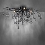 Dekorativní - PN 8090-18 Stropní svítidlo ICICLE černé křišťálové přívěšky - PAUL NEUHAUS - foto 5