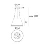 Kónická - AR 1124110A Choose Mega závěsné - bílá - ARTEMIDE - foto 5