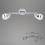 Koupelnová - BRI 2995028 LED bodové svítidlo 32,4 cm 2x4W 350lm chrom (starý kód: BRI 2995-028) - BRILONER - foto 5