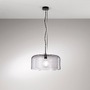 Kruhová - FAN I-GIBUS-S40 GR Závěsné svítidlo Gibus, kouřové (fumé), 1xE27, 40x150 cm - FANEUROPE - foto 5