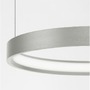 Kruhová - NV 9345614 Závěsné svítidlo PERRINE šampaň stříbrný hliník a akryl LED 30W 230V 3000K IP20 stmívatelné - NOVA LUCE - foto 5