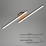 Dekorativní - BRILO 3448-014 LED nástěnné a stropní svítidlo, 55,5 cm, 12 W, černá - BRILO - foto 5